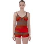 Crimson Skys Tie Front Two Piece Tankini