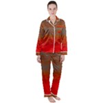 Crimson Skys Women s Long Sleeve Satin Pajamas Set