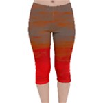 Crimson Skys Velvet Capri Leggings 