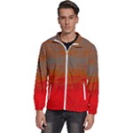 Crimson Skys Men s High Neck Windbreaker