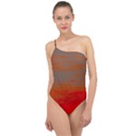 Crimson Skys Classic One Shoulder Swimsuit