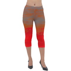 Lightweight Velour Capri Leggings  