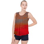 Crimson Skys Bubble Hem Chiffon Tank Top