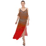 Crimson Skys Maxi Chiffon Cover Up Dress