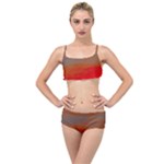 Crimson Skys Layered Top Bikini Set