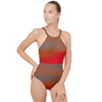 Crimson Skys High Neck One Piece Swimsuit