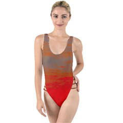 High Leg Strappy Swimsuit 