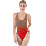 Crimson Skys High Leg Strappy Swimsuit