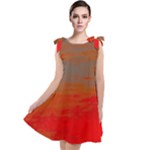 Crimson Skys Tie Up Tunic Dress