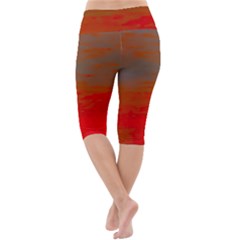 Lightweight Velour Cropped Yoga Leggings 