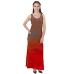 Crimson Skys Sleeveless Velour Maxi Dress