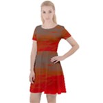 Crimson Skys Cap Sleeve Velour Dress 