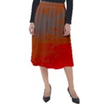 Crimson Skys Classic Velour Midi Skirt 