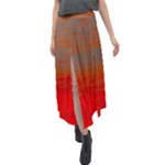 Crimson Skys Velour Split Maxi Skirt