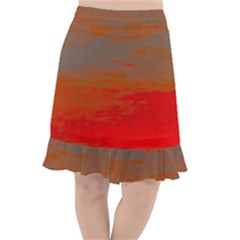 Fishtail Chiffon Skirt 