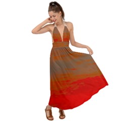 Backless Maxi Beach Dress 