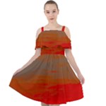 Crimson Skys Cut Out Shoulders Dress