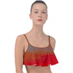 Crimson Skys Frill Bikini Top