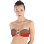 Crimson Skys Twist Bandeau Bikini Top