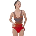 Crimson Skys Side Cut Out Swimsuit