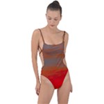 Crimson Skys Tie Strap One Piece Swimsuit