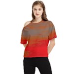 Crimson Skys One Shoulder Cut Out T-Shirt