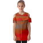 Crimson Skys Fold Over Open Sleeve Top