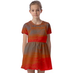 Kids  Short Sleeve Pinafore Style Dress 