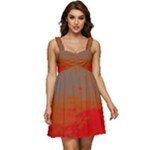 Crimson Skys Ruffle Strap Babydoll Chiffon Dress