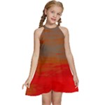 Crimson Skys Kids  Halter Collar Waist Tie Chiffon Dress