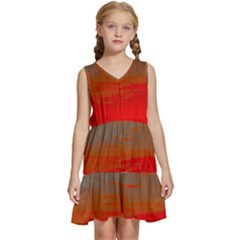 Kids  Sleeveless Tiered Mini Dress 