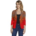 Crimson Skys Women s One-Button 3/4 Sleeve Short Jacket