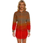 Crimson Skys Womens Long Sleeve Shirt Dress