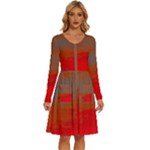 Crimson Skys Long Sleeve Dress With Pocket