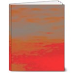 Crimson Skys 8  x 10  Hardcover Notebook