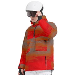 Men s Pullover Zip Ski and Snowboard Waterproof Breathable Jacket 