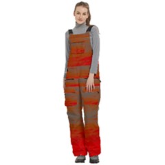 Women s Side Zip Front Pouch Ski And Snowboard Bib Pants	 