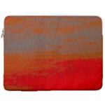 Crimson Skys 17  Vertical Laptop Sleeve Case With Pocket