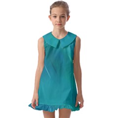 Kids  Pilgrim Collar Ruffle Hem Dress 