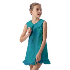 Kids  Pilgrim Collar Ruffle Hem Dress 