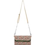 Retro & Chic Floral Pattern Mini Crossbody Handbag