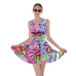 Cabbage Flower Abstract Skater Dress