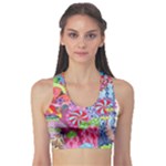 Cabbage Flower Abstract Fitness Sports Bra