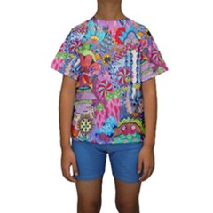 Kids  Short Sleeve Swimwear 