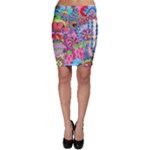 Cabbage Flower Abstract Bodycon Skirt