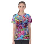 Cabbage Flower Abstract Women s Sport Mesh T-Shirt