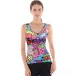 Cabbage Flower Abstract Women s Basic Tank Top