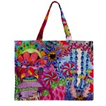 Cabbage Flower Abstract Zipper Mini Tote Bag