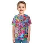 Cabbage Flower Abstract Kids  Sport Mesh T-Shirt