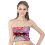 Cabbage Flower Abstract Tube Top